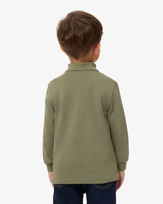 Long Sleeved Petit Piqu&eacute; Polo Shirt