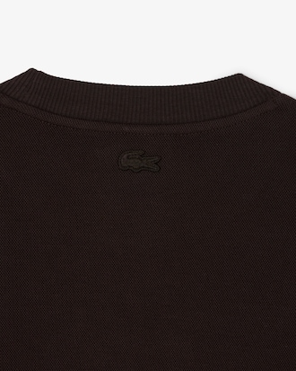 Double Face Piqu&eacute; Badge Sweatshirt