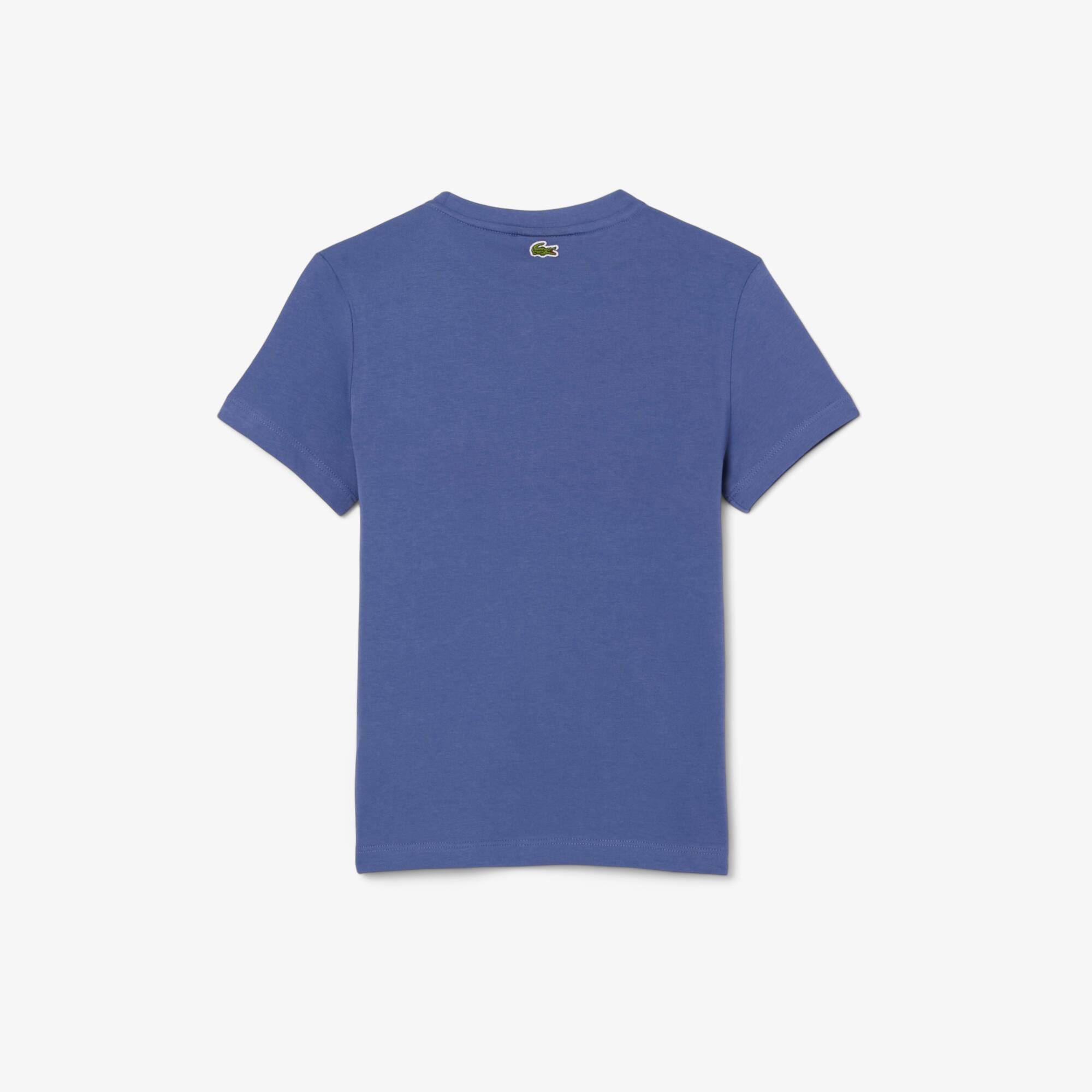 Tシャツ・カットソー DI.LA3 PARI' SS25 Cotton shirt (C18 BLU) Lacoste cotton t-shirt PRM EU