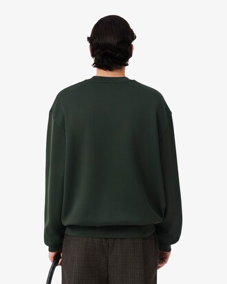 Runway Floral Crocodile Satin Sweatshirt