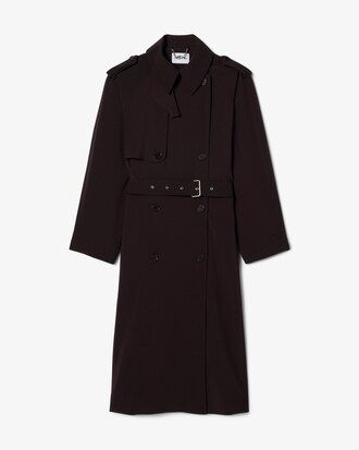 Oversized Wool Blend Trench Coat