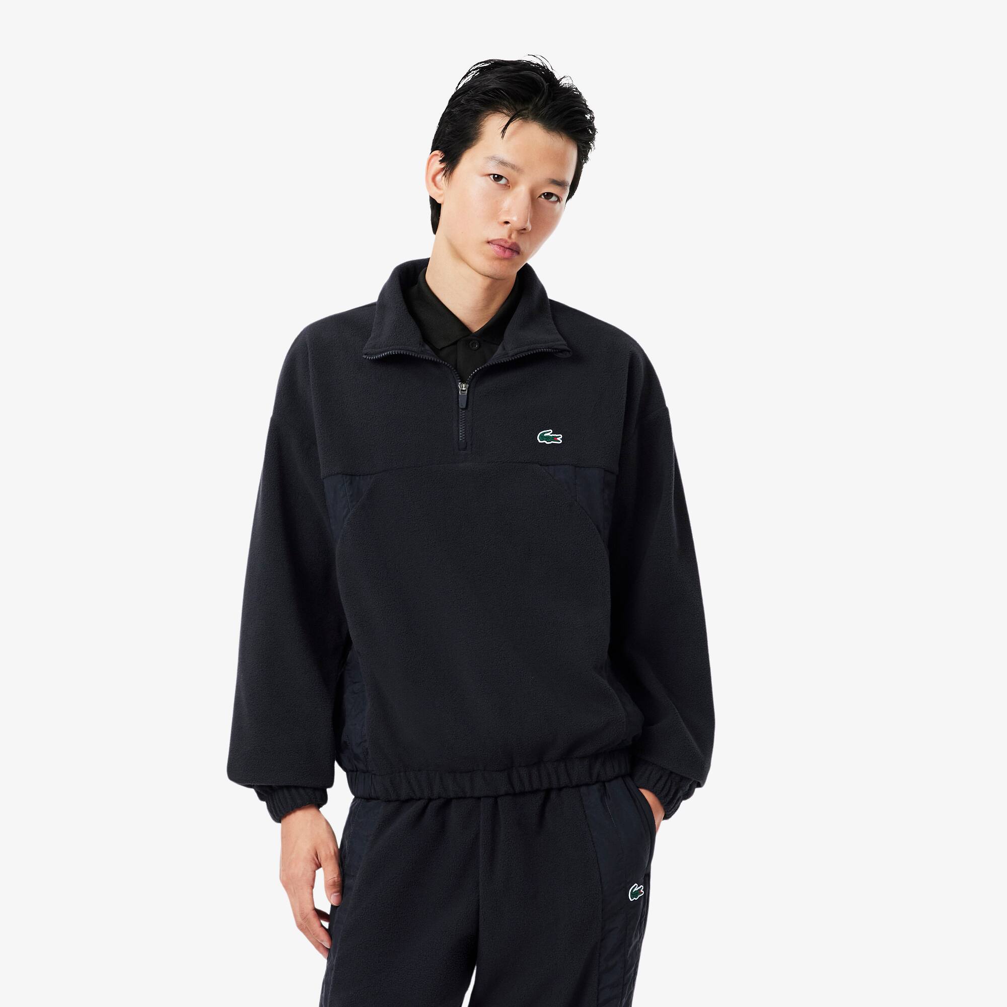 Sport Quarter Zip Dual Fabric Sweatshirt - Men's Jackets & Coats