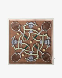 Runway Print Silk Square