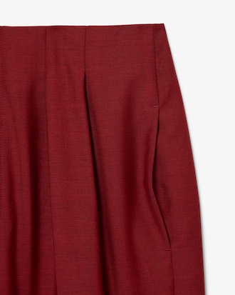 Runway Straight Fit Tailored Wool Pants