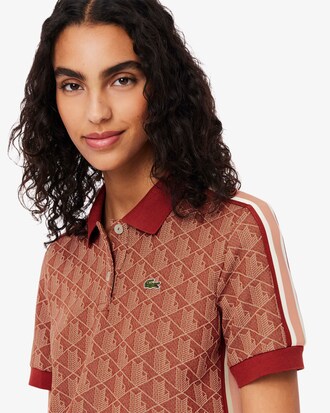 Slim Fit Monogram Jacquard Polo Shirt