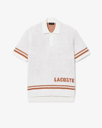 Runway Boucl&eacute; Knit Polo Collar Sweater