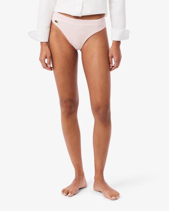 Ribbed Cotton String Briefs