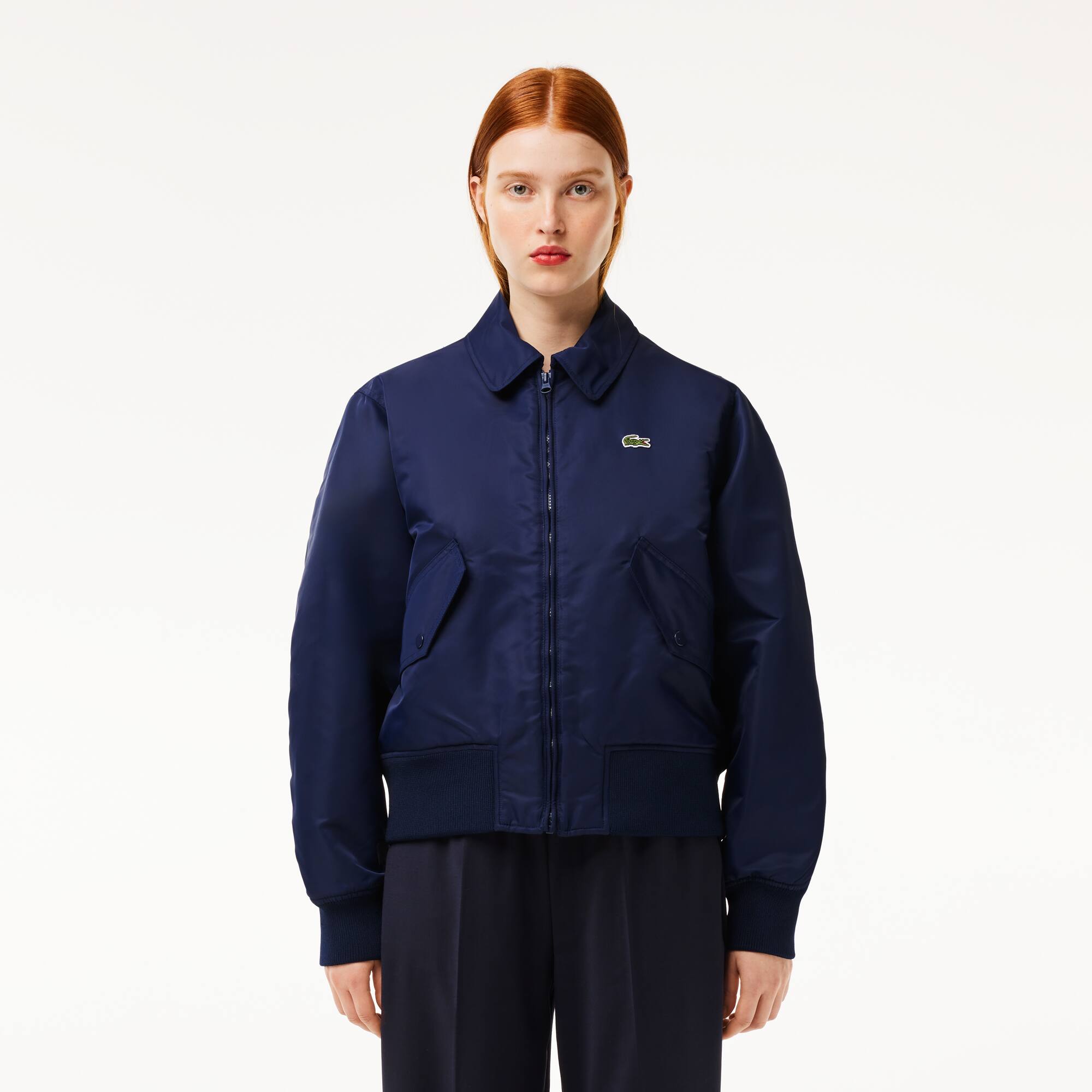 Jacket with logo on sale back