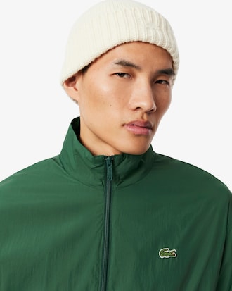Water-Repellent Hooded Track Jacket