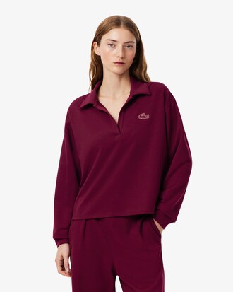 Fleece Polo Collar Loungewear Sweatshirt