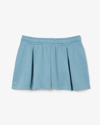 Pleated Fleece Shorts