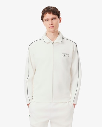 Tennis Heritage Zipped Badge Accent Sweatshirt