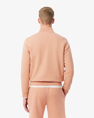 High Neck Zipped Fleece Sweatshirt
