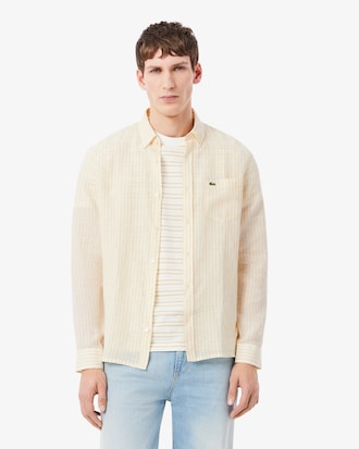 Regular Fit Striped Linen Shirt