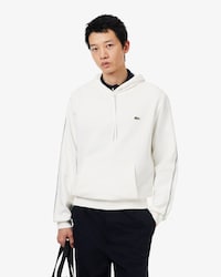 Logo Stripe Zipped Hoodie