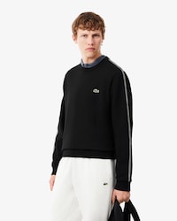 Stripe Band Fleece Sweatshirt