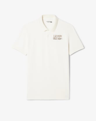 Relaxed Fit Mini-Piqué Golf Polo Shirt