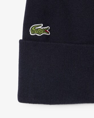 Embroidered Wool Blend Beanie