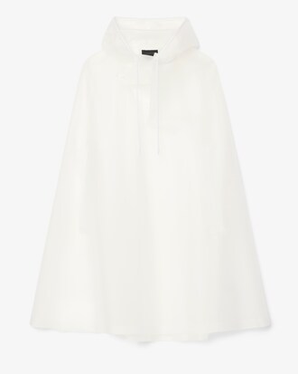 Runway Oversized Printed Poncho Parka