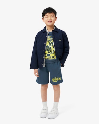 Print Fleece Shorts
