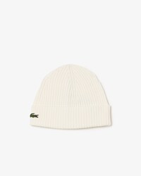 Rib Knit Brushed Wool Beanie