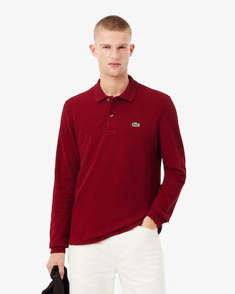 Classic Fit Long Sleeved L.12.12 Polo Shirt