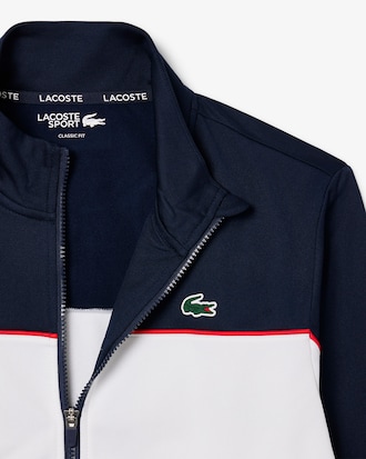 Print Branding Zipped Tennis Sweatshirt