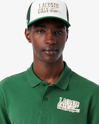 Relaxed Fit Mini-Piqué Golf Polo Shirt