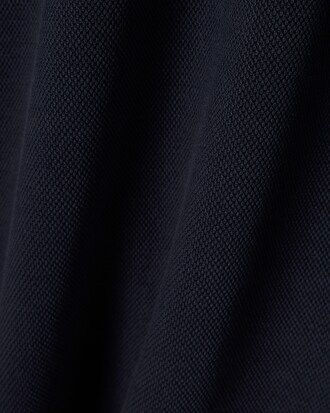 High Neck Zipped Piqu&eacute; Sweatshirt