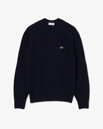 Thick Wool Crew Neck Sweater