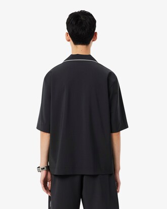 Relaxed Fit Short Sleeved Wool Shirt
