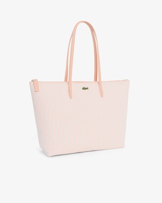 Large Striped L.12.12 Concept Tote