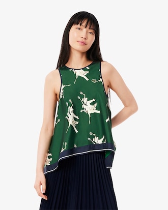 Regular Fit Lightweight Fluid Silk Top