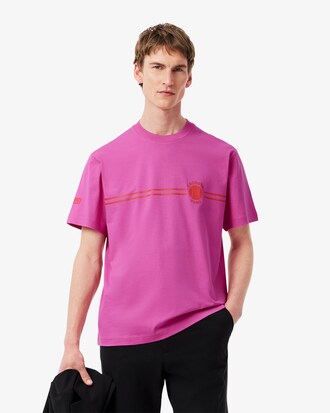 Printed Embroidered Cotton Jersey T-shirt