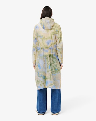 Long Oversized Packable Water-Repellent Parka