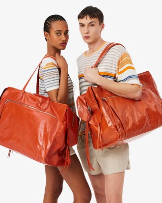 Runway Leather Weekender Gym Bag