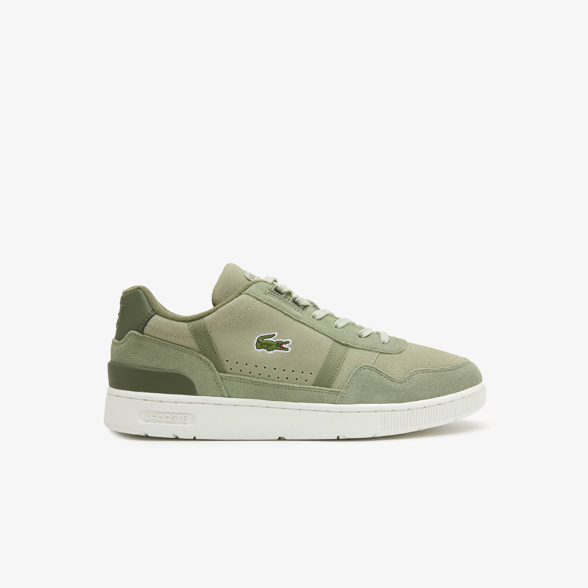 Men's Lacoste T-Clip Leather Trainers 