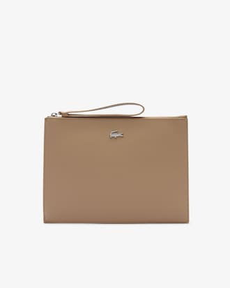 Anna Coated Piqu&eacute; Canvas Pouch