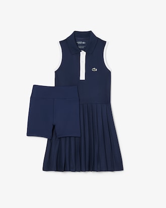 Sleeveless Petit Piqu&eacute; Dress