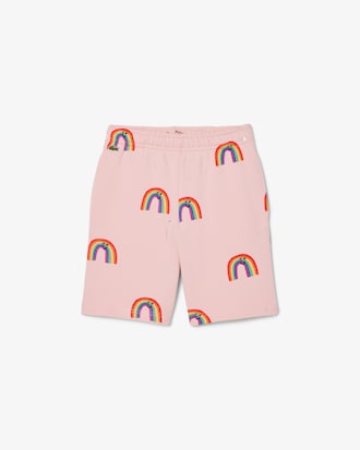 Rainbow Print Fleece Shorts