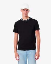 Stretch Piqu&eacute; Stripe Collar T-shirt