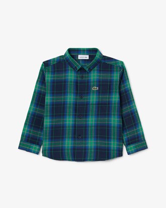 Cotton Twill Plaid Shirt