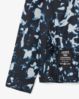 Print Motif Water-Repellent Windbreaker