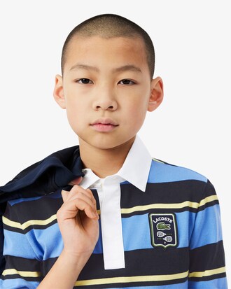 Striped Rugby Polo Shirt