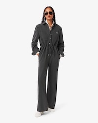 Long Sleeved Flannel Jumpsuit