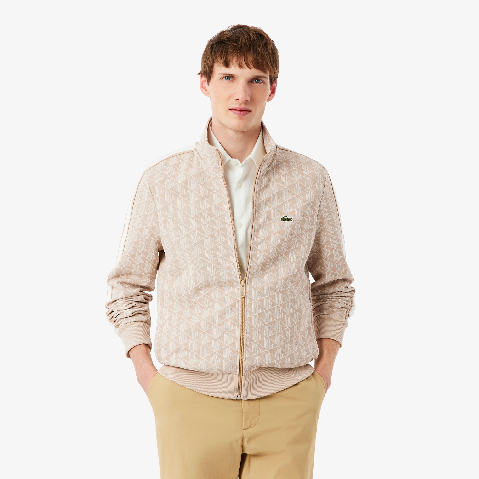Paris Zip-Up Jacquard Track Jacket - Men's Sweatshirts - New In