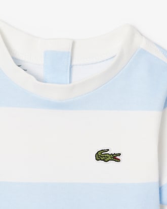 Newborn Striped Interlock Onesie