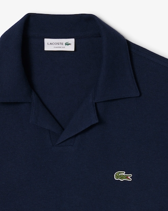 Classic Fit Cotton-Linen Polo Shirt