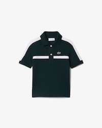 Colour-Block Petit Piqu&eacute; Polo Shirt