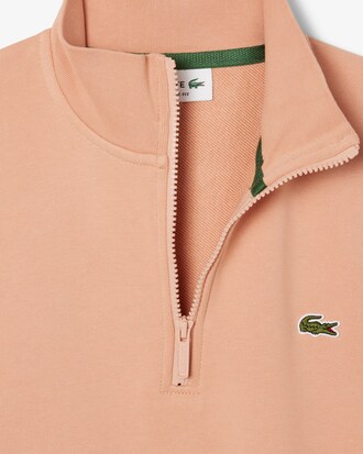 High Neck Zipped Fleece Sweatshirt